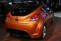 Coup Hyundai Veloster posteriore con doppia marmitta di scarico